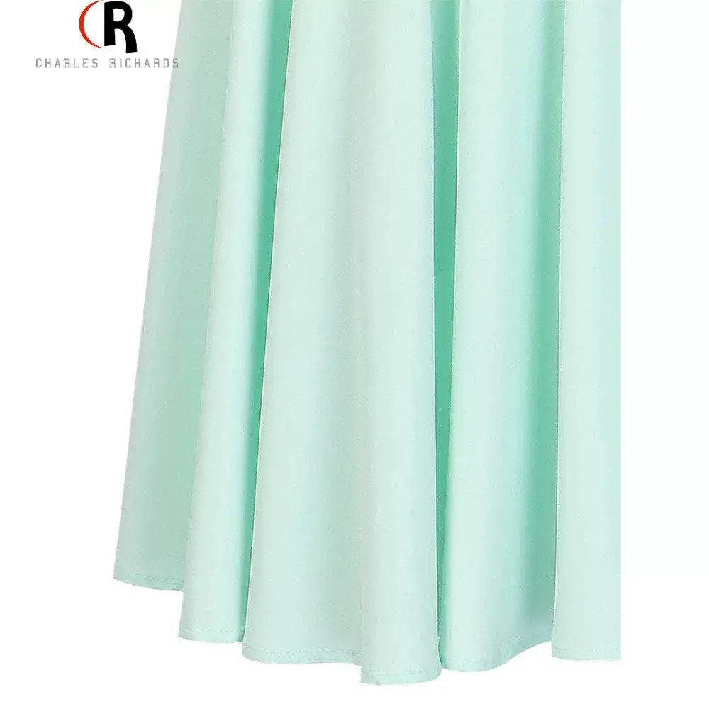Pink High Waist Ski Retro Mid-Length Skirt — feature 12