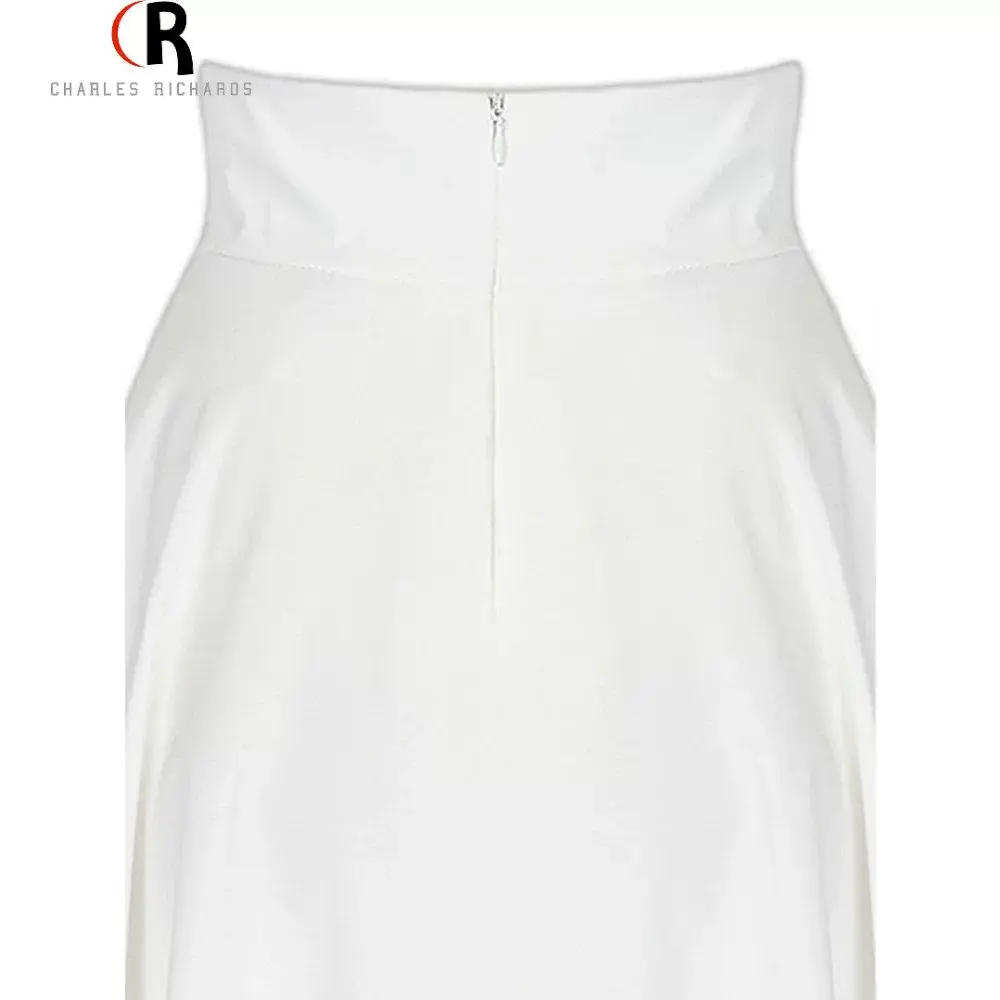 Pink High Waist Ski Retro Mid-Length Skirt — feature 31