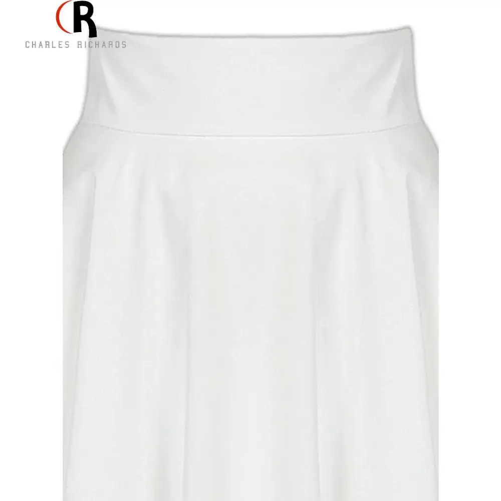 Pink High Waist Ski Retro Mid-Length Skirt — feature 32
