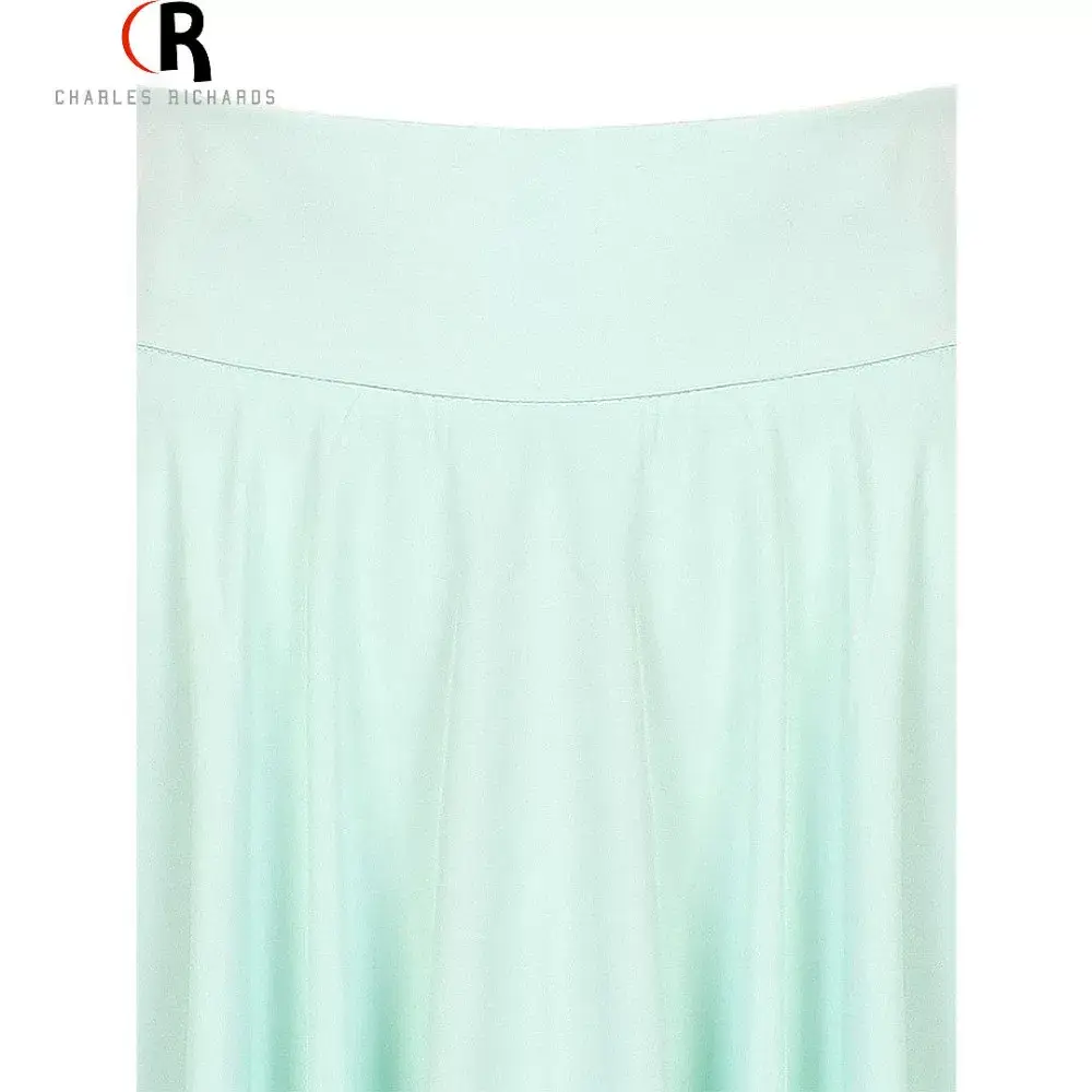 Pink High Waist Ski Retro Mid-Length Skirt — feature 9