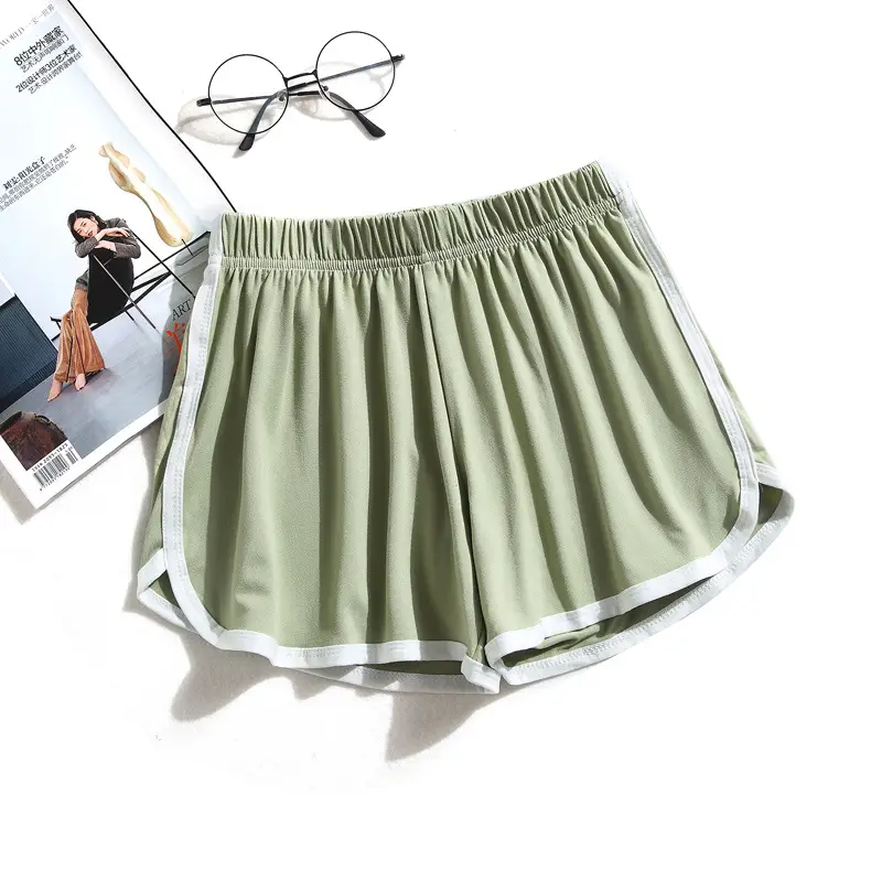 Women's Black Casual Shorts with White Trim 2021 — feature 14