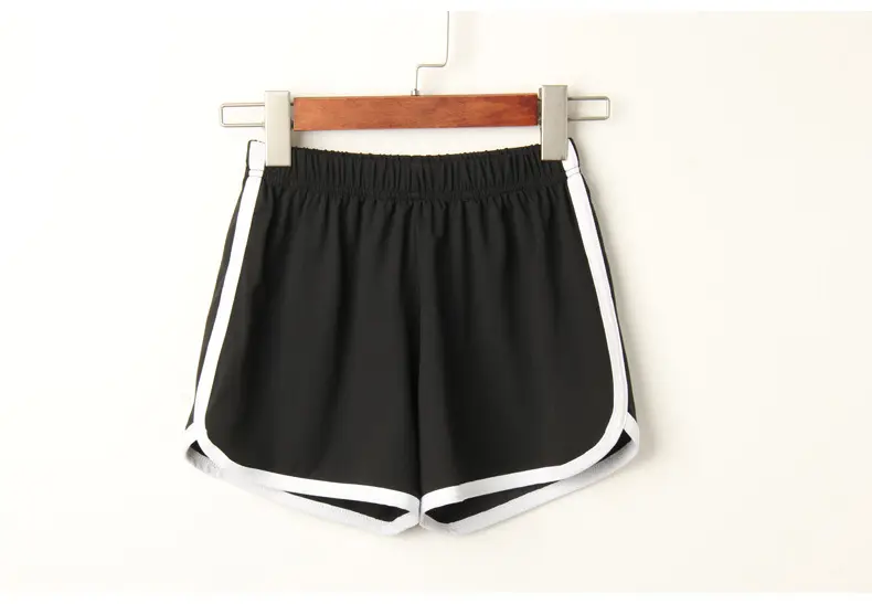 Women's Black Casual Shorts with White Trim 2021 — feature 57