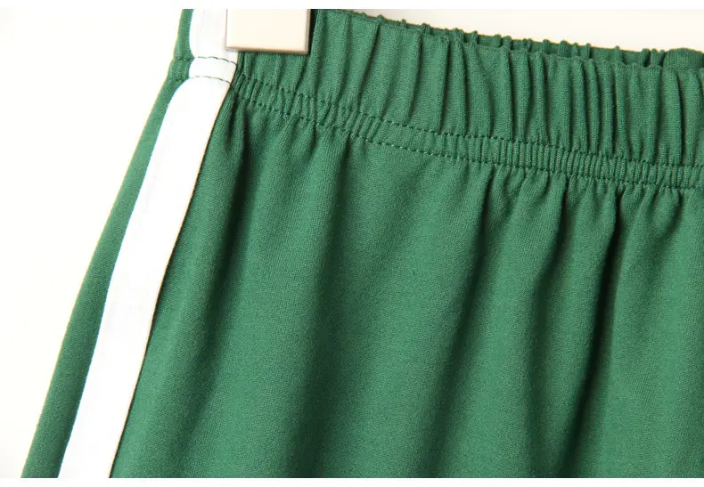Women's Black Casual Shorts with White Trim 2021 — feature 65