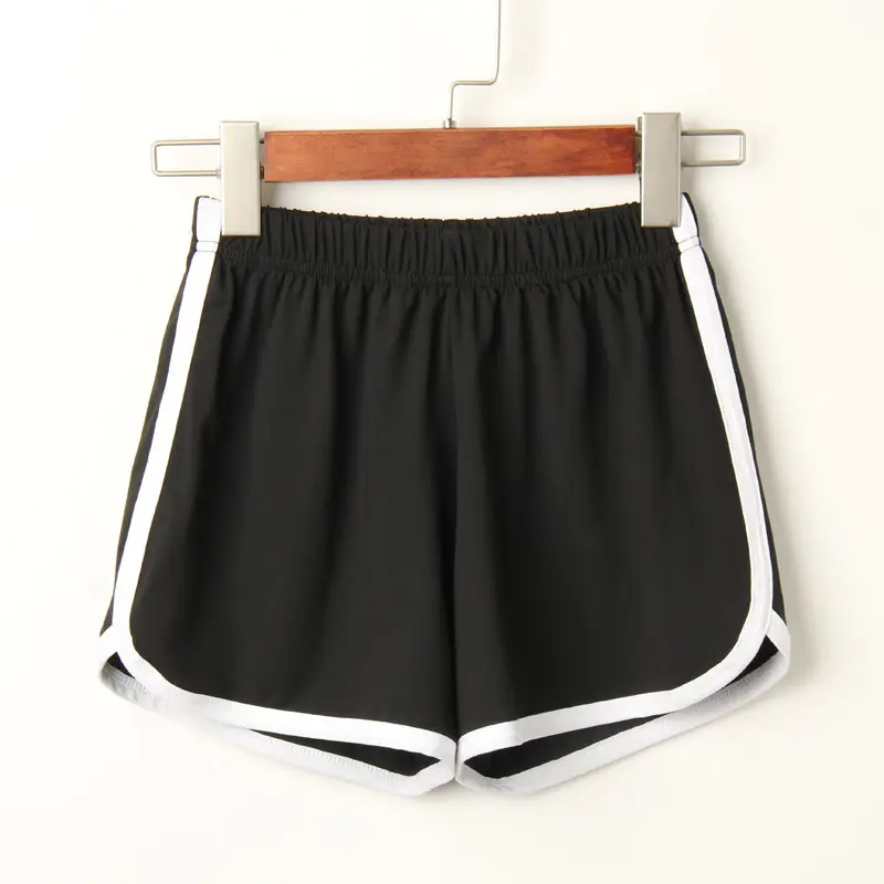 Women's Black Casual Shorts with White Trim 2021 - Image 3