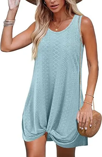 Women White Twisted Beach Kimono Dress