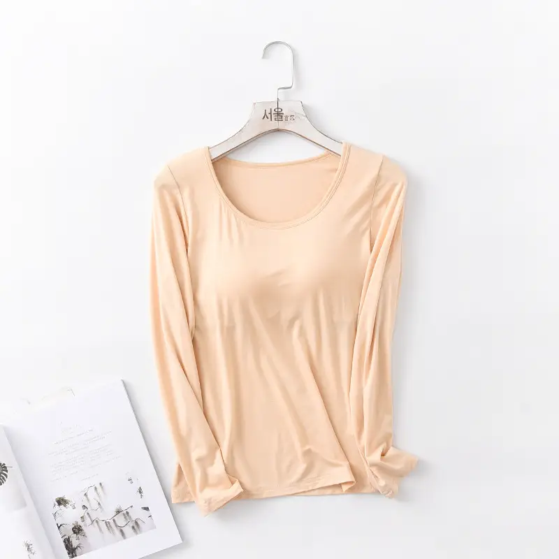 Women Long Sleeve Soft Satin Top Mint Green