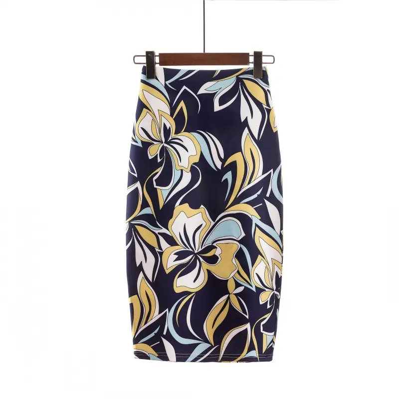Digital Print Hip Hug Women Skirt Pink Leopard Print — feature 24