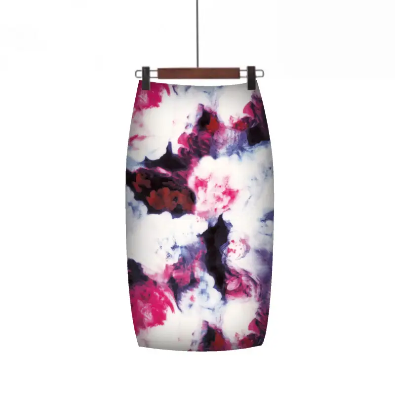 Digital Print Hip Hug Women Skirt Pink Leopard Print - Image 14