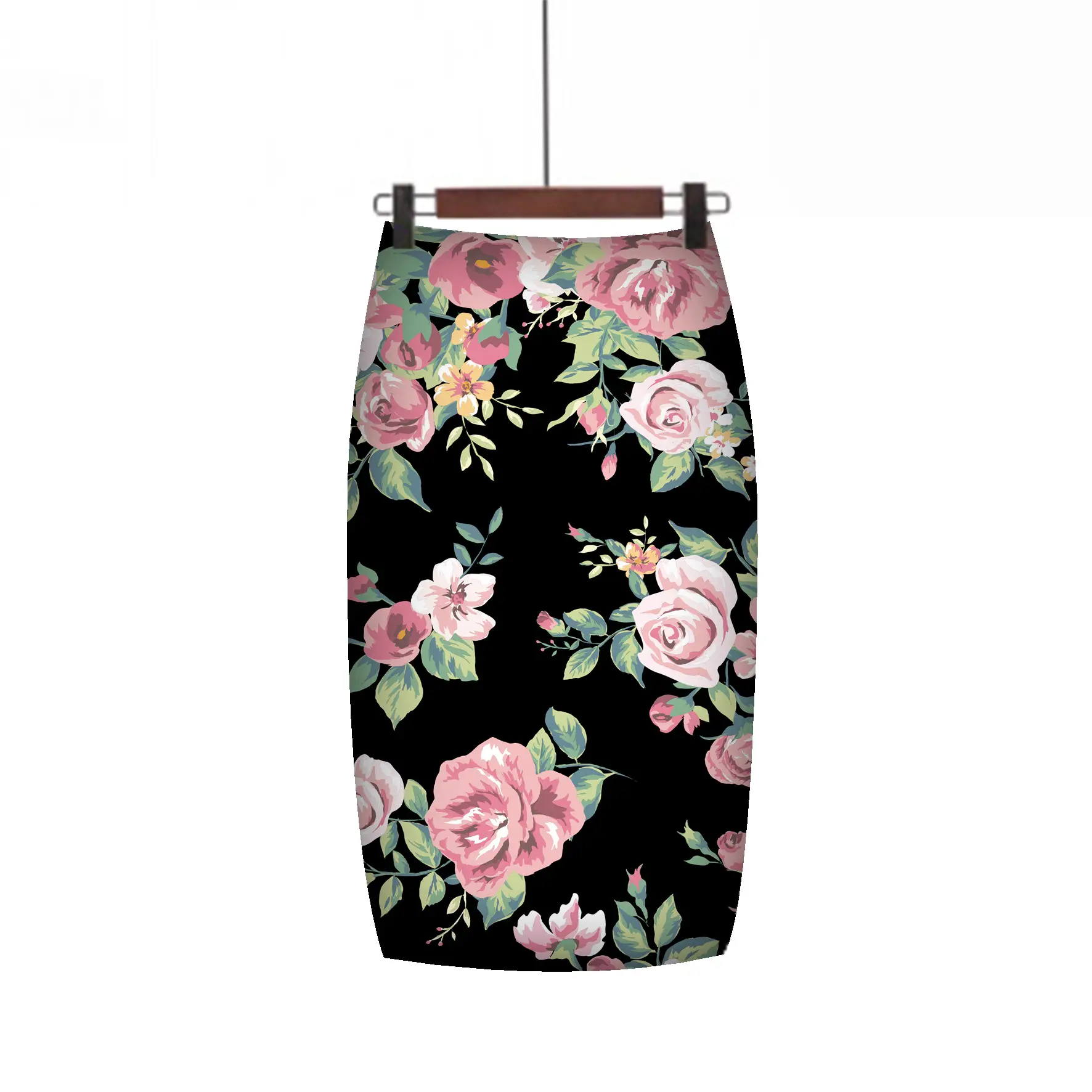 Digital Print Hip Hug Women Skirt Pink Leopard Print - Image 20