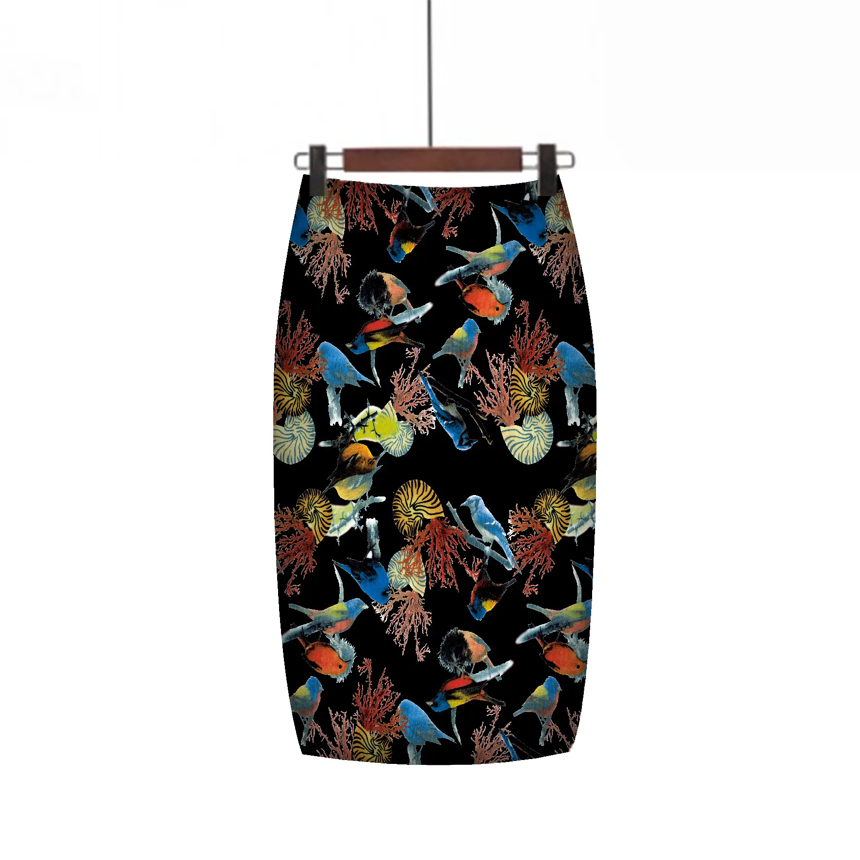Digital Print Hip Hug Women Skirt Pink Leopard Print - Image 24