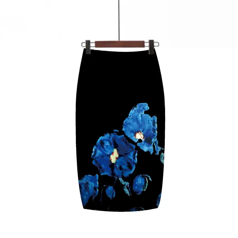Digital Print Hip Hug Women Skirt Pink Leopard Print - Image 9