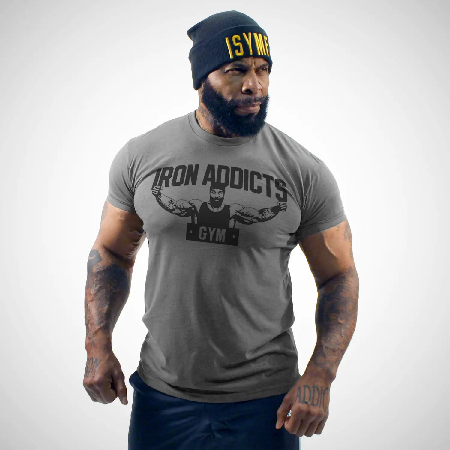 Iron Addicts Gym Men Maroon T-Shirt 2018