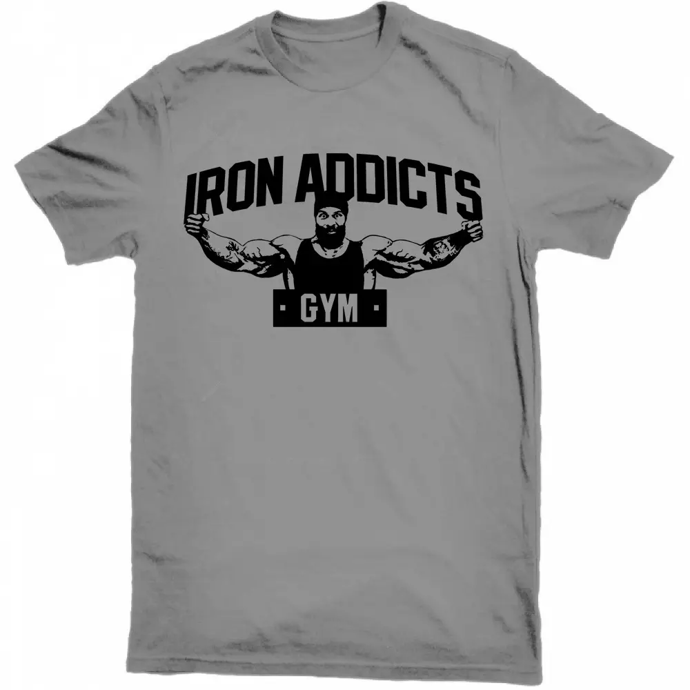 Iron Addicts Gym Men Maroon T-Shirt 2018