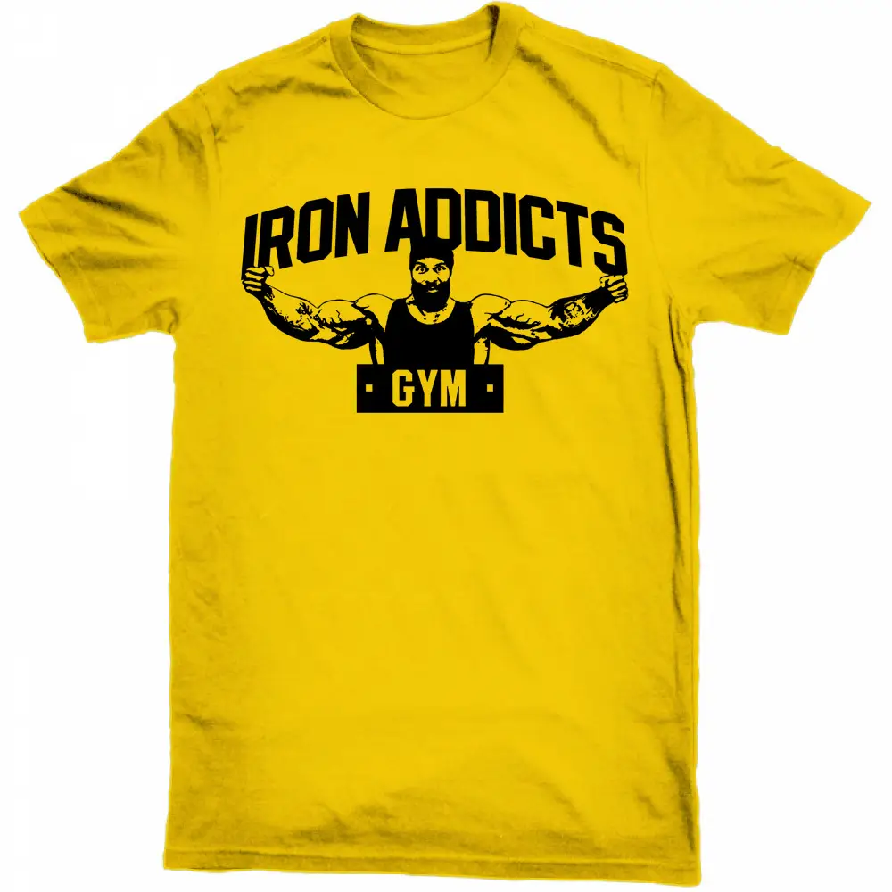 Iron Addicts Gym Men Maroon T-Shirt 2018