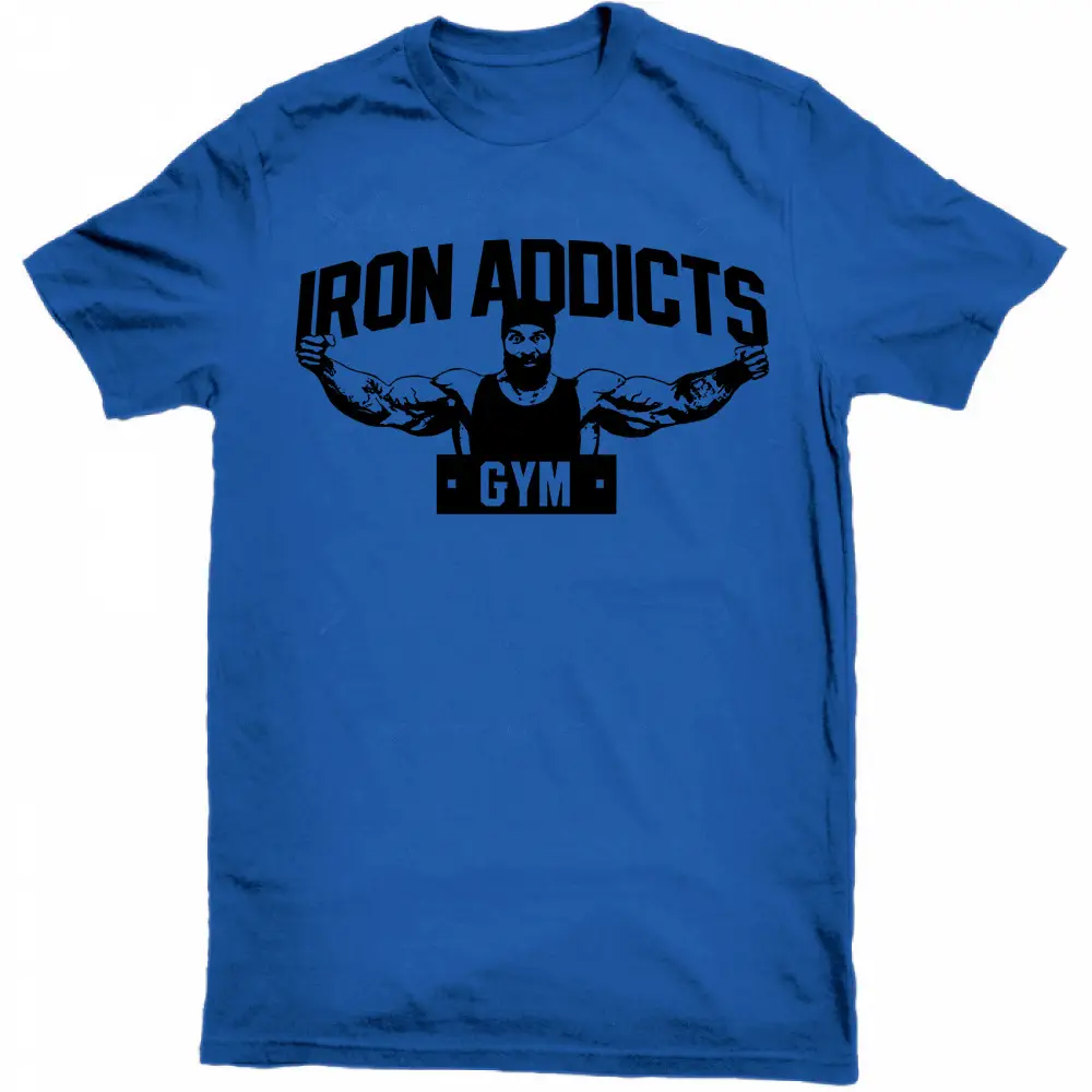 Iron Addicts Gym Men Maroon T-Shirt 2018
