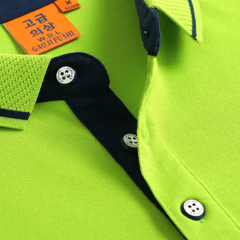 Men White Polo Shirt with Logo Embroidery - Image 14