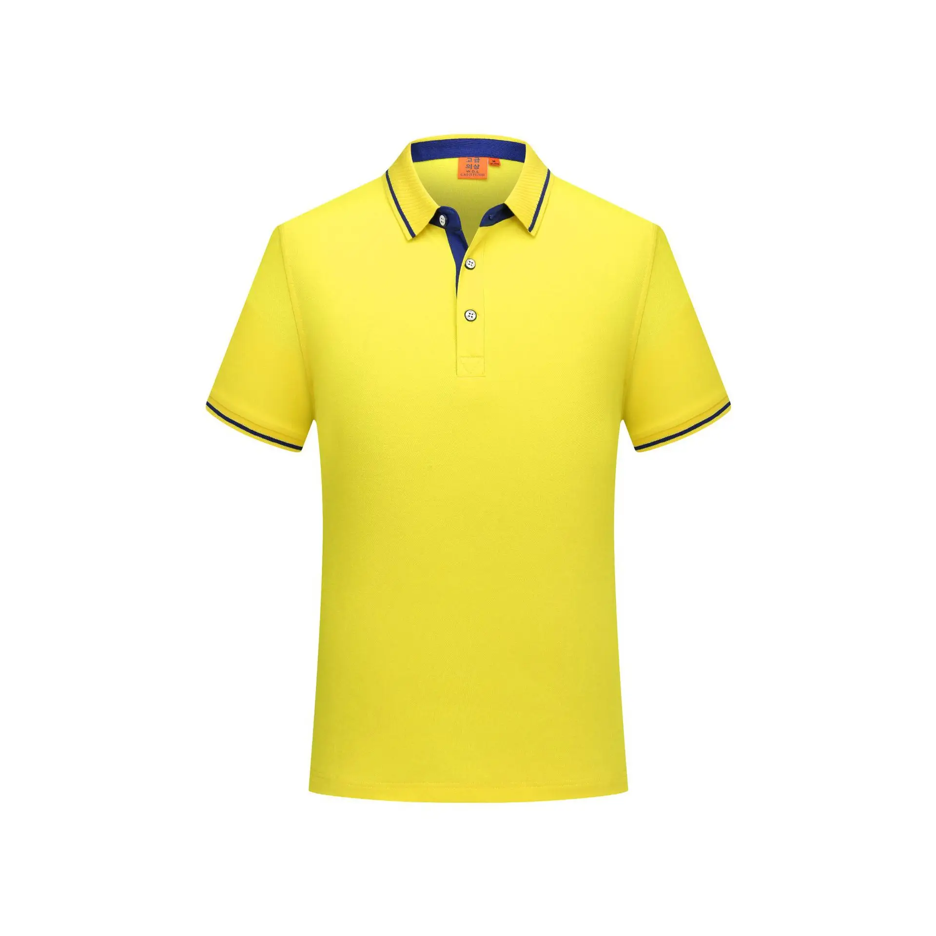 Men White Polo Shirt with Logo Embroidery - Image 3