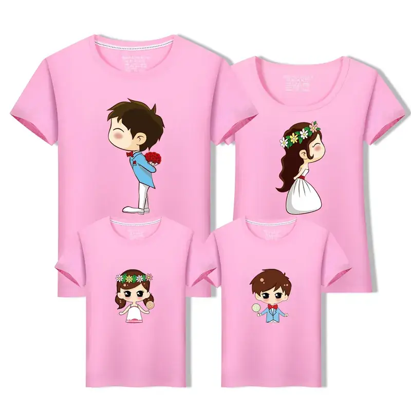 Family 3-Piece Blue T-Shirt Set for Kids Summer Casual Wear - Image 5