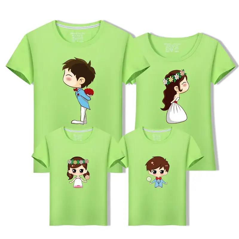 Family 3-Piece Blue T-Shirt Set for Kids Summer Casual Wear - Image 7
