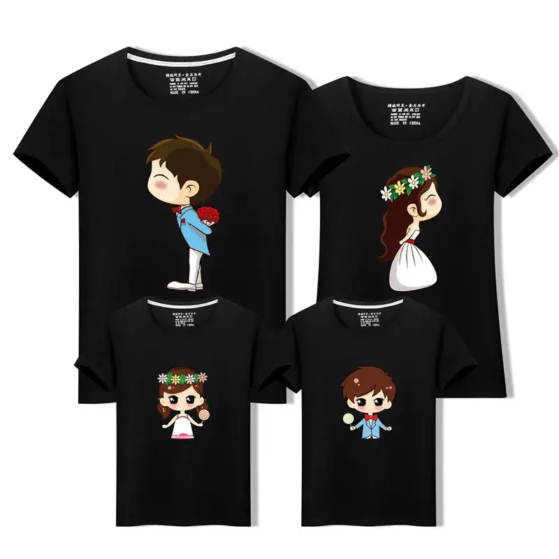 Family 3-Piece Blue T-Shirt Set for Kids Summer Casual Wear - Image 4