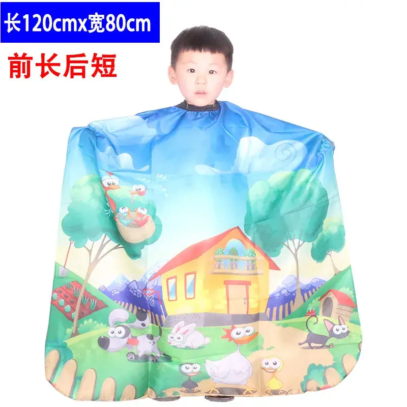 Baby Hair Blocking Scarf Blue Cartoon 120x160cm