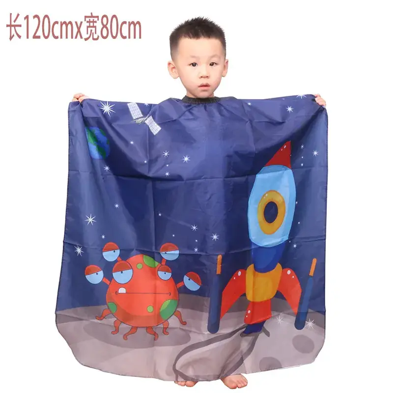 Baby Hair Blocking Scarf Blue Cartoon 120x160cm