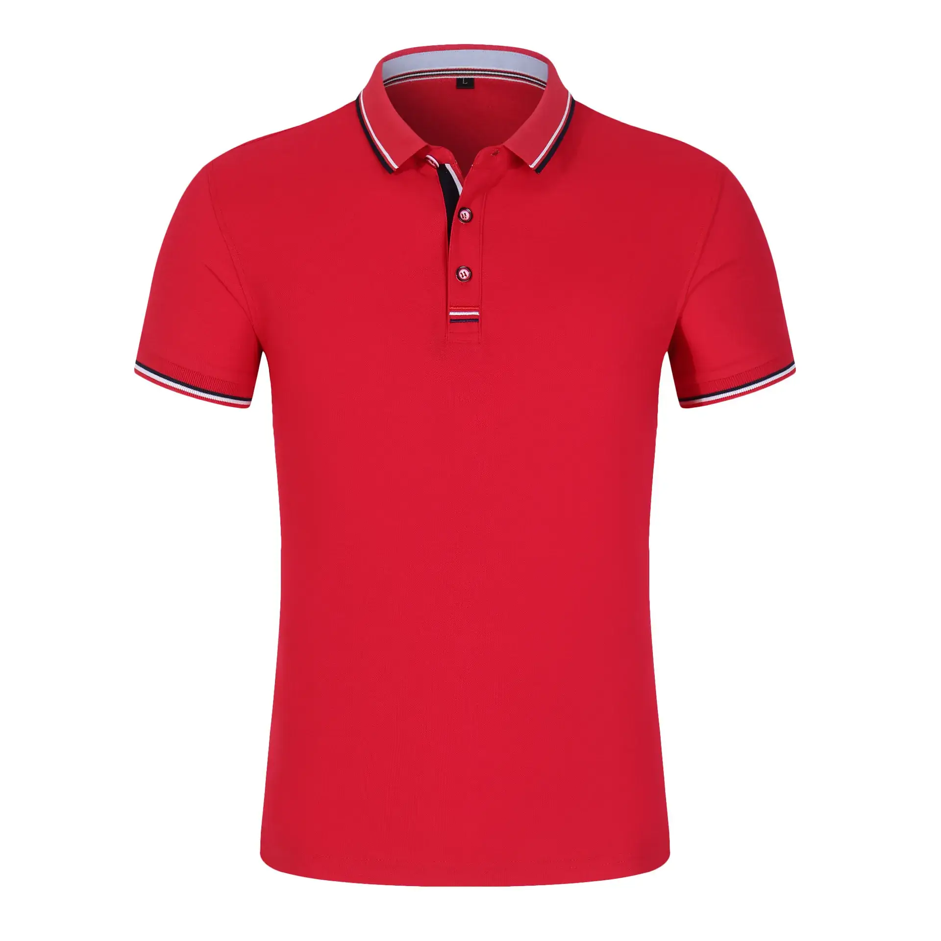 Men Women Copper Ammonia Polo Shirt with Double Beads - Image 2