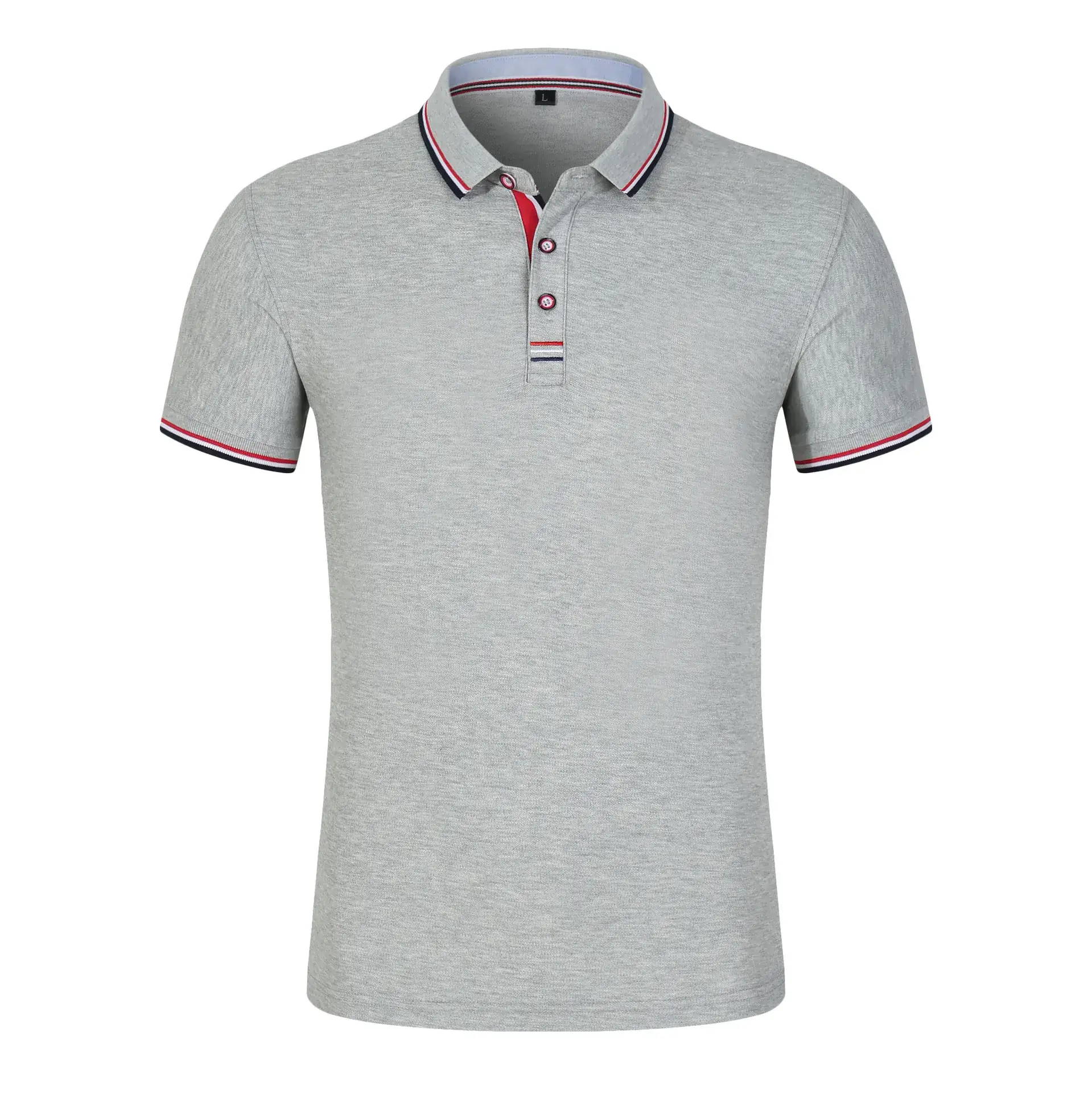 Men Women Copper Ammonia Polo Shirt with Double Beads - Image 4