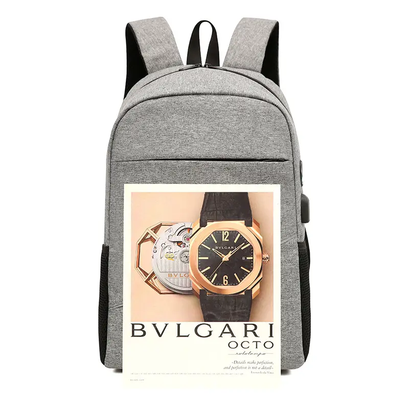 Men's Grey Computer Backpack with 15L Capacity - Image 8