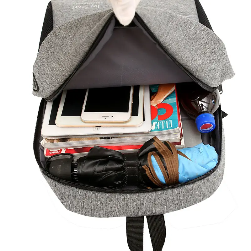 Men's Grey Computer Backpack with 15L Capacity - Image 11