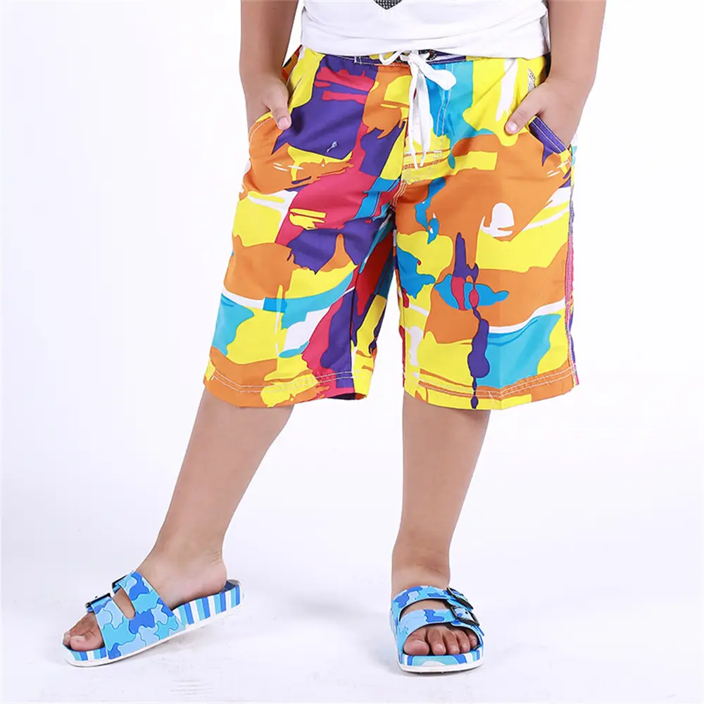 Children's Beach Pants Thin Velvet Shorts Medium Big - Image 5