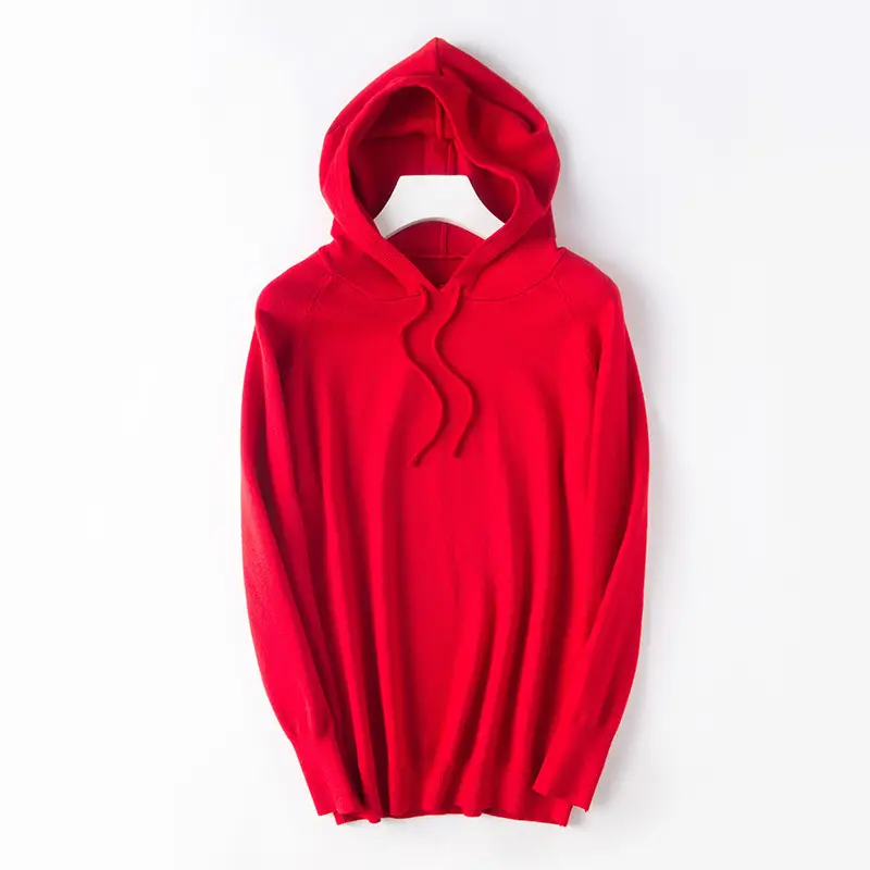Women's Yellow Hooded Knitted Sweater Jacket