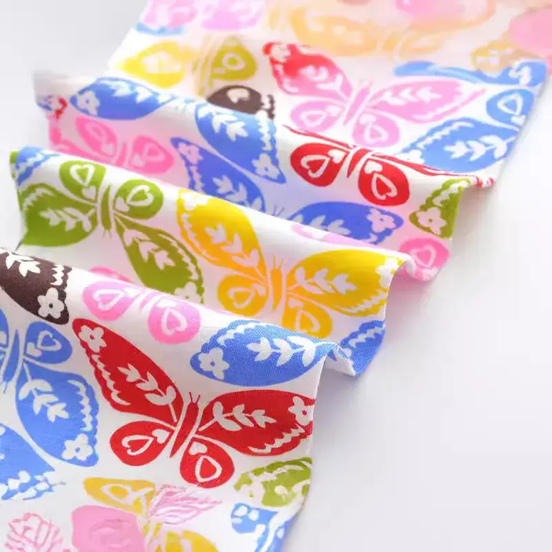 Girls Cartoon Printed Leggings Pink Blue Yellow