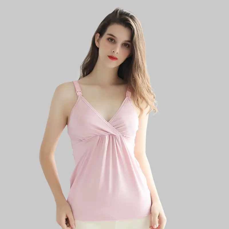 Maternity Sling Top with Bra垫 for Postpartum Women