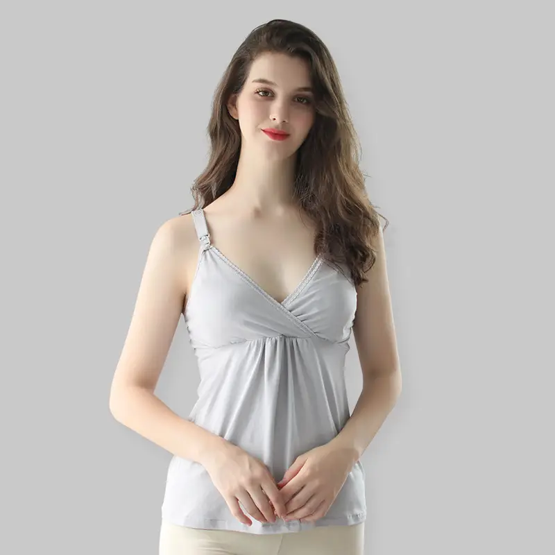 Maternity Sling Top with Bra垫 for Postpartum Women