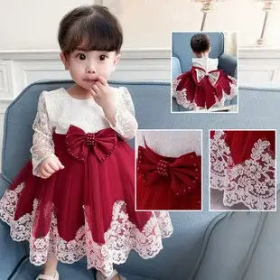 Baby Princess Dress Pink Floral One Year Old — feature 11
