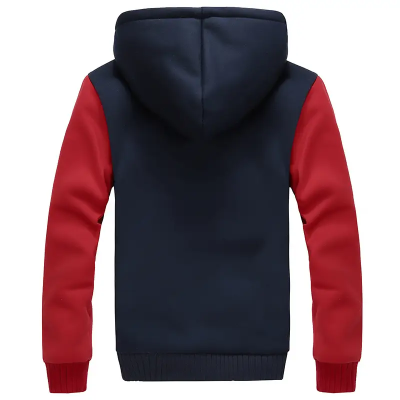 New Men's Black Hooded Sweatshirt Winter Jacket - Image 12