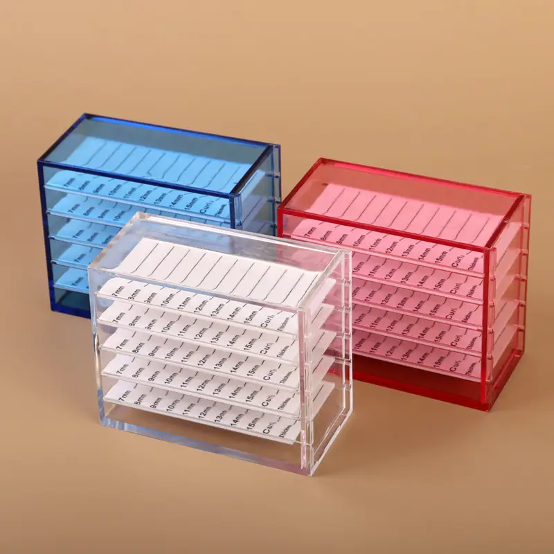 Acrylic 5-Layer Eyelash & Flower Storage Box - Image 3