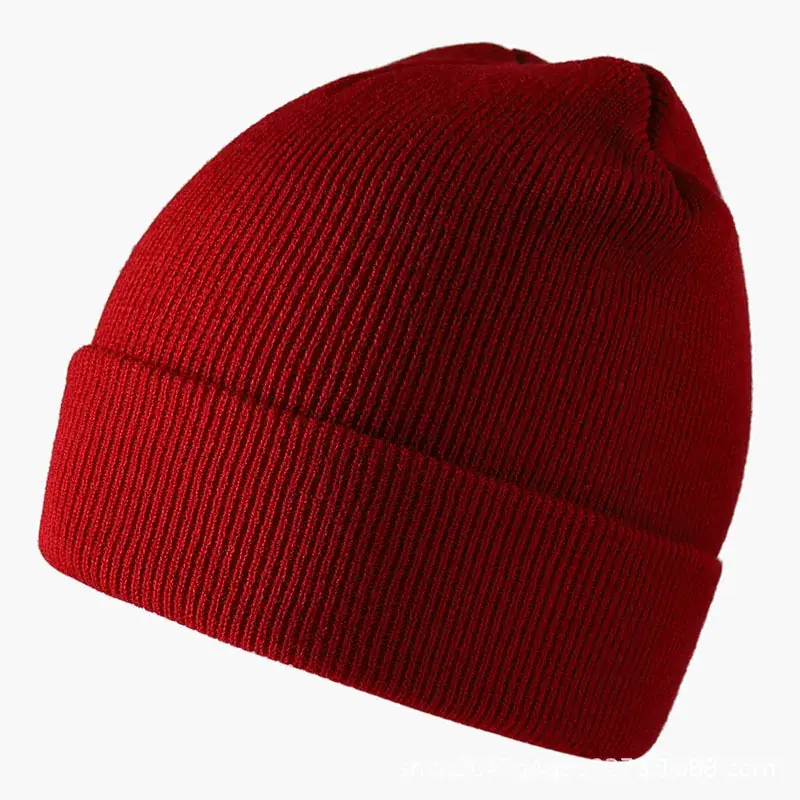 THUG LIFE Wool Knitted Beanie Cap Black Embroidered