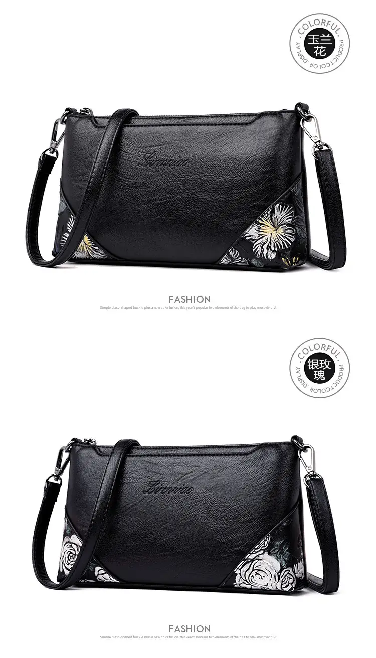 Black Embroidered Coin Clutch Bag for Women — feature 19