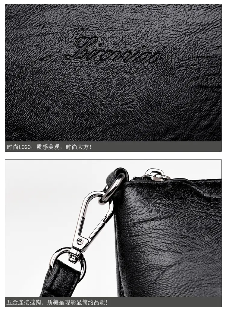Black Embroidered Coin Clutch Bag for Women — feature 21