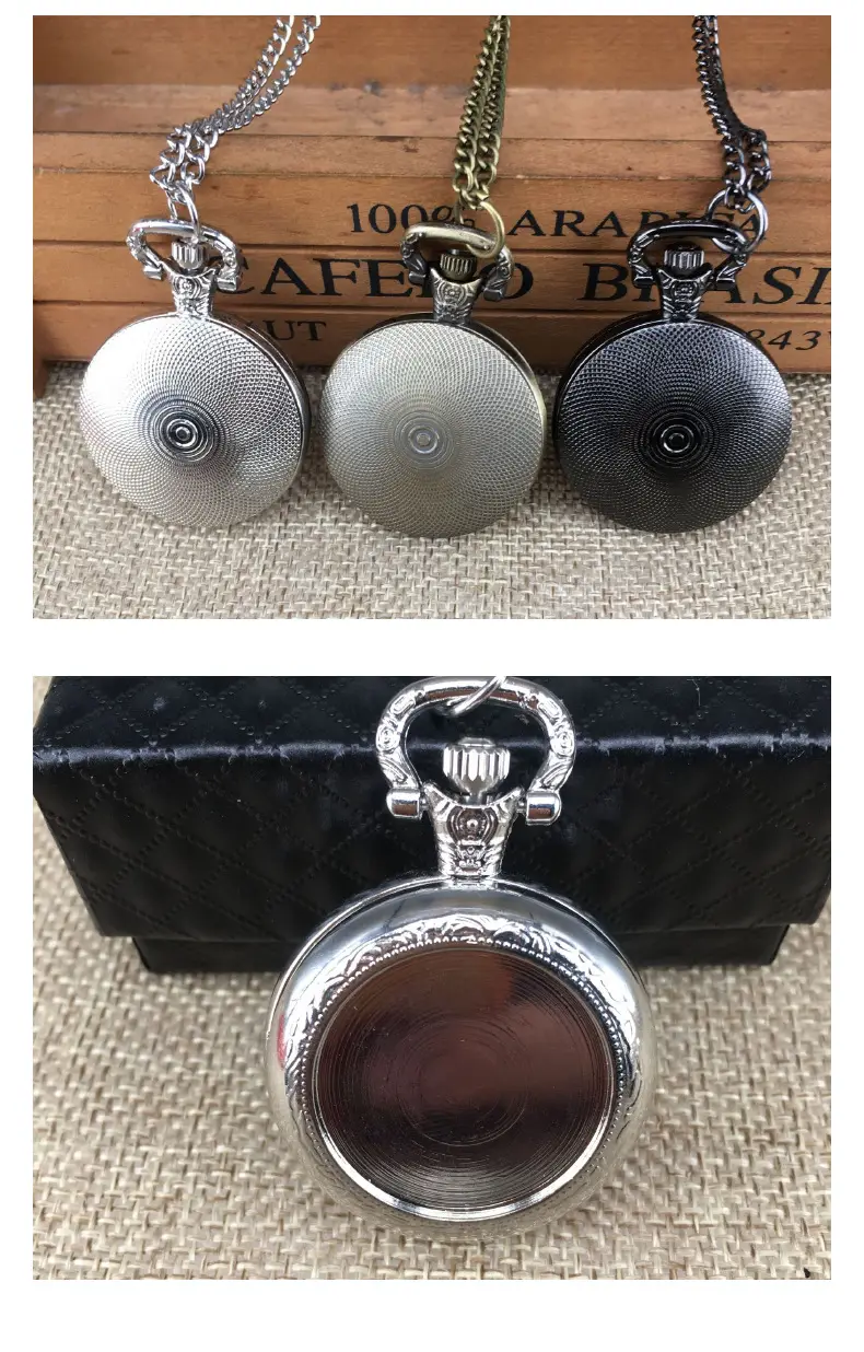 Ready Stock, Quick Delivery, Medium Size Map, Flip-Top Retro Pocket Watch, Kidsren's Watch, DIY Necklace Watch, Student Watch, Wholesale with Pictures — feature 10
