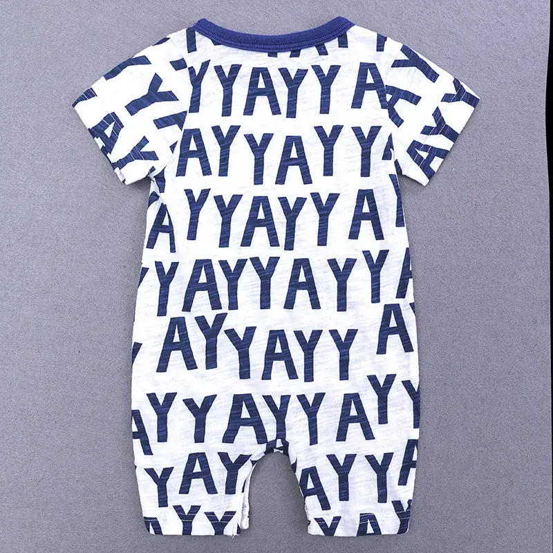 Baby Bear Print Shorts Suit for Newborns White Black Grey - Image 9