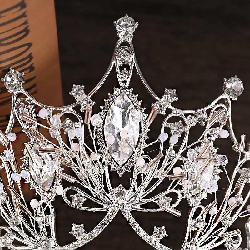 Crystal Princess Crown for Bridal Wedding Hairband - Image 7