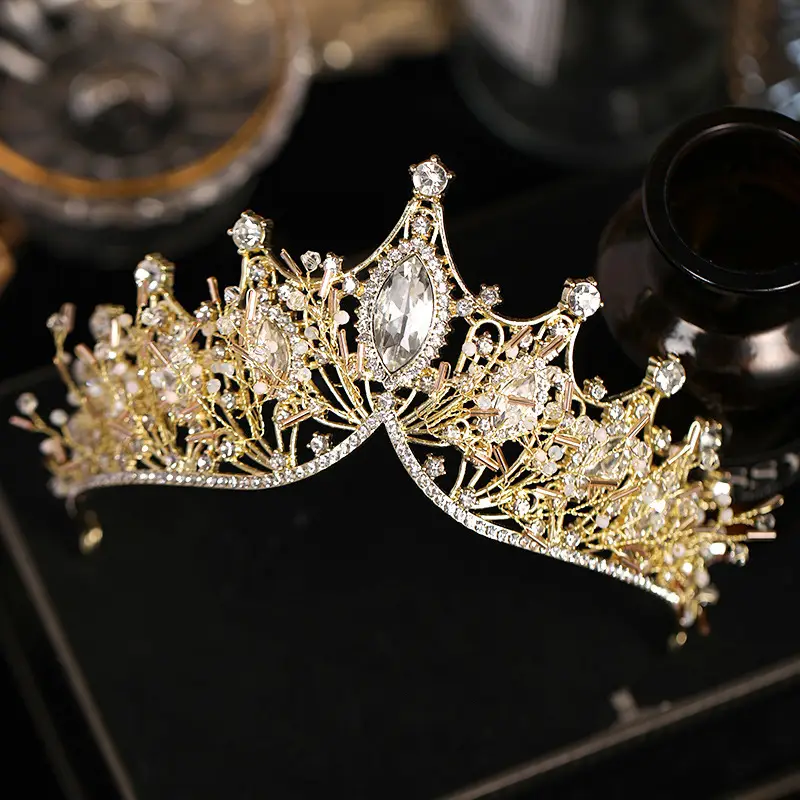 Crystal Princess Crown for Bridal Wedding Hairband - Image 3