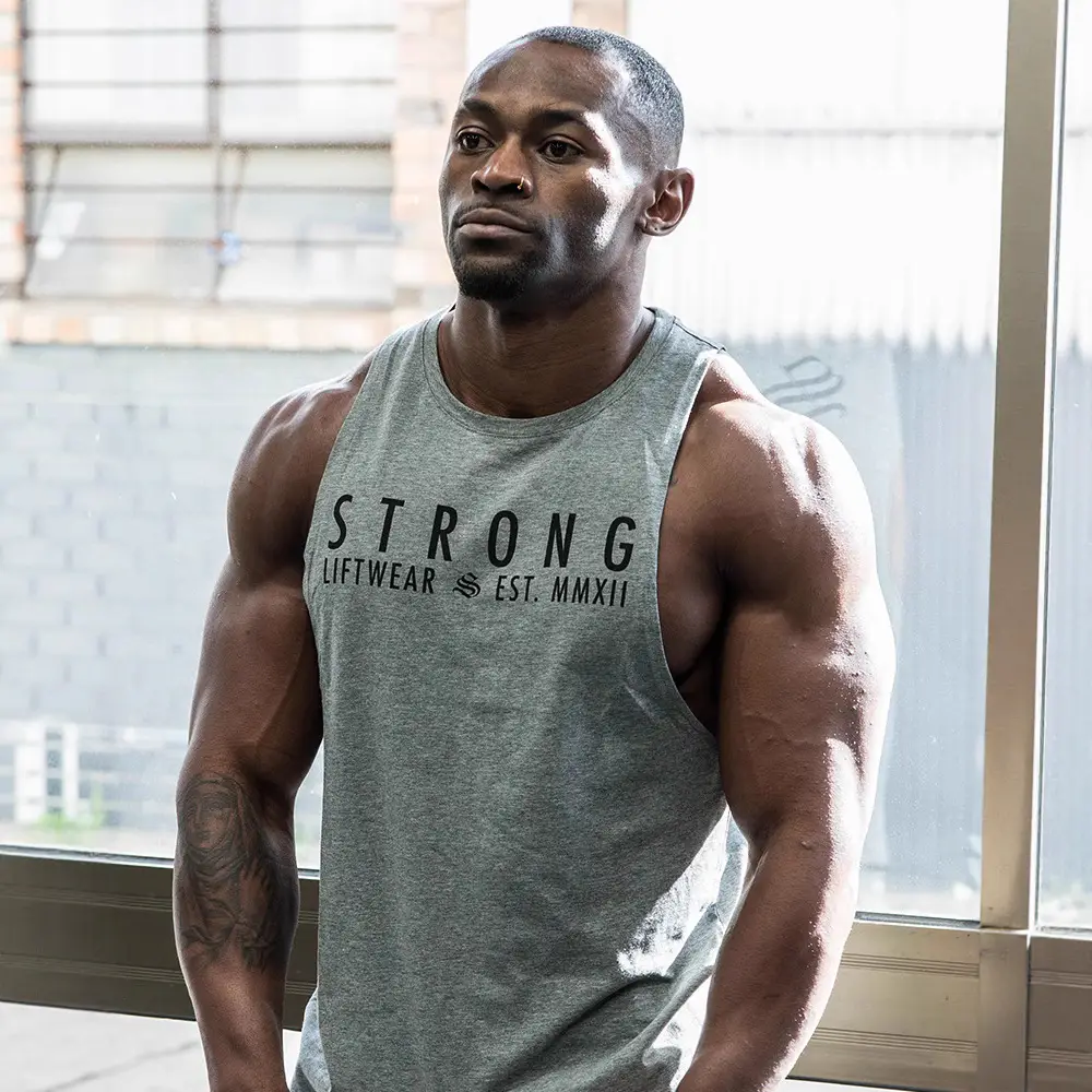 Men's Black Strong Vibha 2018 Vest Sweat - Image 10