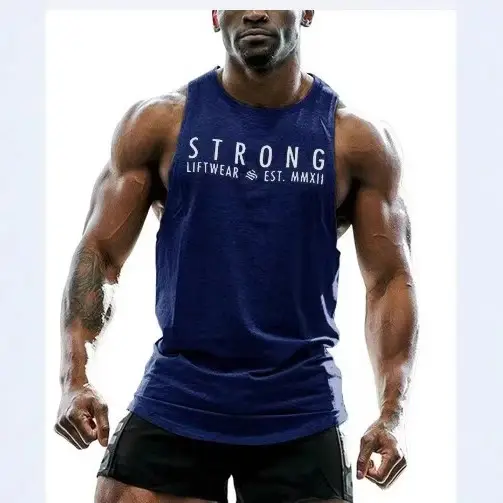 Men's Black Strong Vibha 2018 Vest Sweat - Image 11