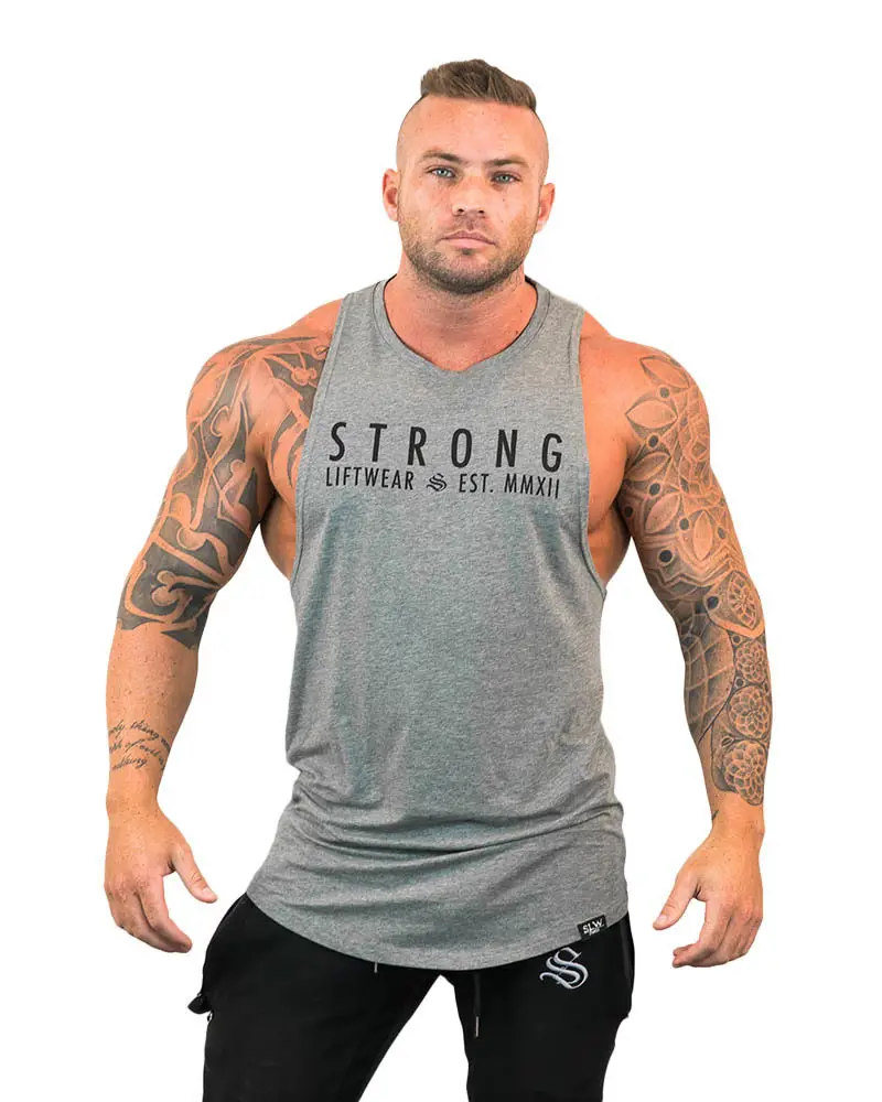Men's Black Strong Vibha 2018 Vest Sweat - Image 2