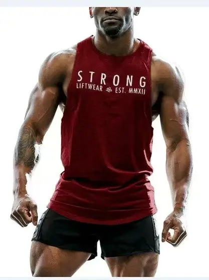 Men's Black Strong Vibha 2018 Vest Sweat - Image 6