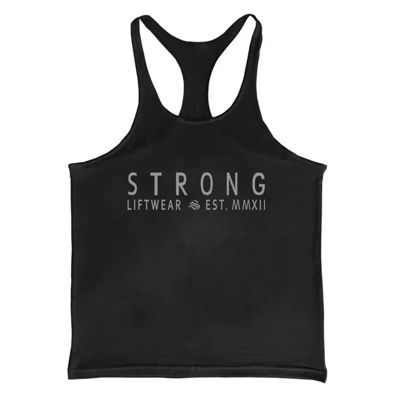 Men's Cross-Border 2020 Fitness Vest White Strong Lifewear